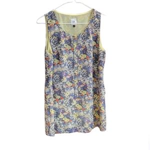 CAbi Floral Sleeveless Tier Blouse